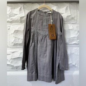 Blu Vintage Pony girls size 5 gray cute boutique dress new with tags